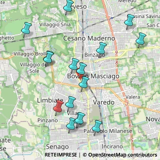 Mappa Via Luigi Settembrini, 20051 Limbiate MB, Italia (2.28313)