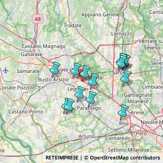 Mappa Via Carlo Goldoni, 20025 Legnano MI, Italia (6.62267)