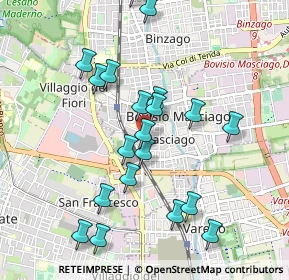 Mappa Via Vincenzo Bellini, 20813 Bovisio-Masciago MB, Italia (0.967)