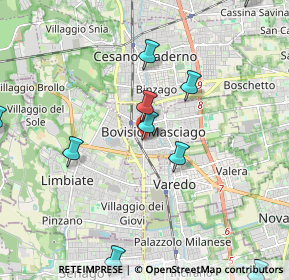 Mappa Via Vincenzo Bellini, 20813 Bovisio-Masciago MB, Italia (2.68)