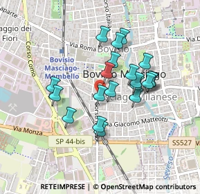Mappa Via Vincenzo Bellini, 20813 Bovisio-Masciago MB, Italia (0.3645)