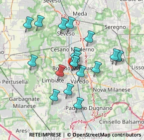 Mappa Via Vincenzo Bellini, 20813 Bovisio-Masciago MB, Italia (3.10389)