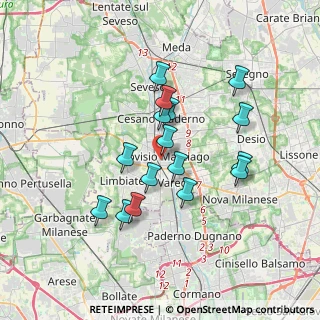 Mappa Via G. Mazzini, 20814 Bovisio-masciago MB, Italia (3.05938)