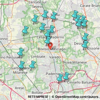 Mappa Via G. Mazzini, 20814 Bovisio-masciago MB, Italia (5.0455)