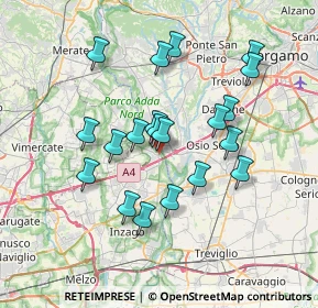 Mappa Piazza Omodei, 20056 Trezzo sull'Adda MI, Italia (6.4255)