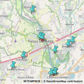 Mappa Piazza Omodei, 20056 Trezzo sull'Adda MI, Italia (2.60727)