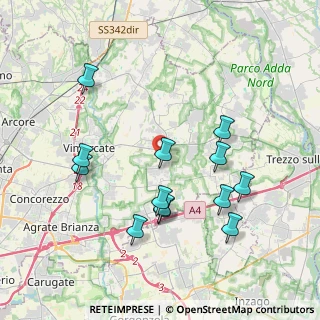 Mappa SP 176, 20882 Bellusco MB, Italia (3.92462)