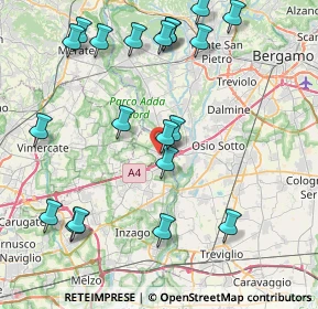 Mappa Via Monsignor G. Grisetti, 20056 Trezzo sull'Adda MI, Italia (9.4835)