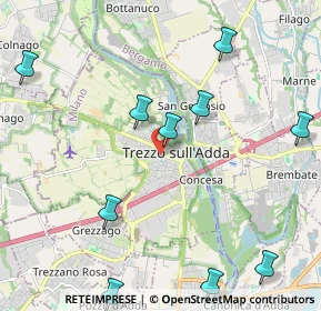 Mappa Via Monsignor G. Grisetti, 20056 Trezzo sull'Adda MI, Italia (2.73909)