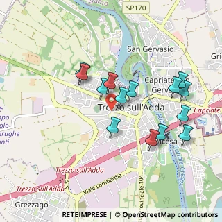 Mappa Via Monsignor G. Grisetti, 20056 Trezzo sull'Adda MI, Italia (0.87143)