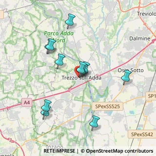 Mappa Via Monsignor G. Grisetti, 20056 Trezzo sull'Adda MI, Italia (3.62182)