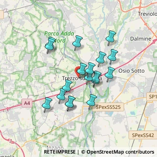 Mappa Via Monsignor G. Grisetti, 20056 Trezzo sull'Adda MI, Italia (3.00889)