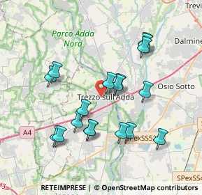 Mappa Via Monsignor G. Grisetti, 20056 Trezzo sull'Adda MI, Italia (3.57778)