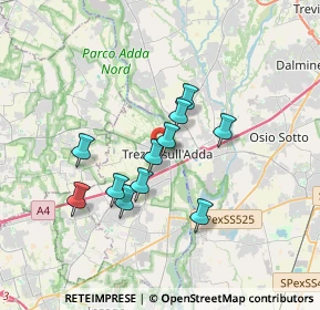 Mappa Via Monsignor G. Grisetti, 20056 Trezzo sull'Adda MI, Italia (2.78364)