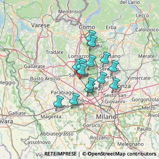 Mappa Via G. Ferraris, 21042 Caronno Pertusella VA, Italia (9.51214)