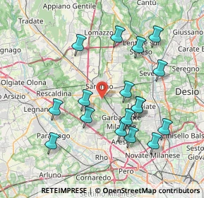 Mappa Via Enrico Fermi, 21042 Caronno Pertusella VA, Italia (7.66294)