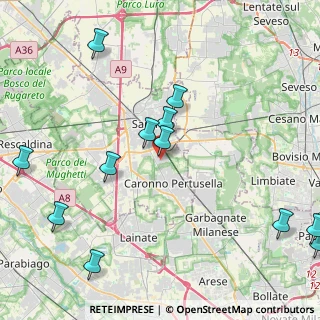 Mappa Via Enrico Fermi, 21042 Caronno Pertusella VA, Italia (5.59)