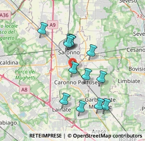 Mappa Via G. Ferraris, 21042 Caronno Pertusella VA, Italia (3.21923)