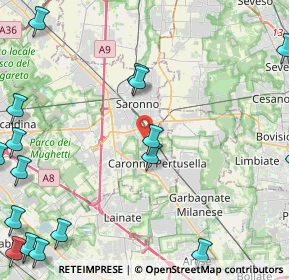 Mappa Via Enrico Fermi, 21042 Caronno Pertusella VA, Italia (6.986)