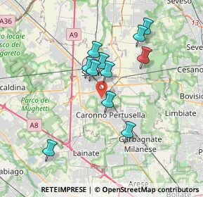 Mappa Via Enrico Fermi, 21042 Caronno Pertusella VA, Italia (3.12545)