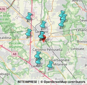 Mappa Via Enrico Fermi, 21042 Caronno Pertusella VA, Italia (3.17583)