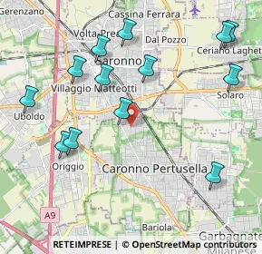 Mappa Via G. Ferraris, 21042 Caronno Pertusella VA, Italia (2.32846)