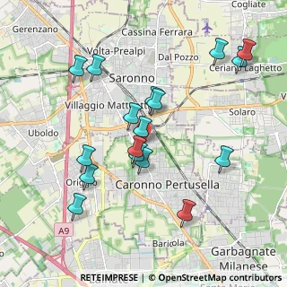 Mappa Via G. Ferraris, 21042 Caronno Pertusella VA, Italia (1.94294)