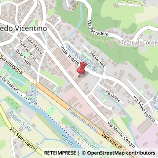Mappa Via Monte Cengio, 25, 36073 Cornedo Vicentino, Vicenza (Veneto)