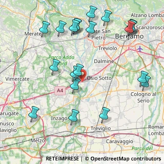 Mappa Via Dante Alighieri, 24042 Capriate San Gervasio BG, Italia (9.9245)