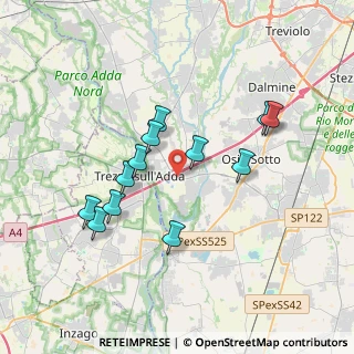 Mappa Via Dante Alighieri, 24042 Capriate San Gervasio BG, Italia (3.33167)