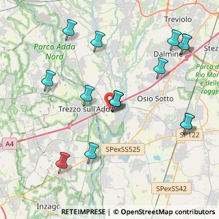 Mappa Via Dante Alighieri, 24042 Capriate San Gervasio BG, Italia (4.48467)
