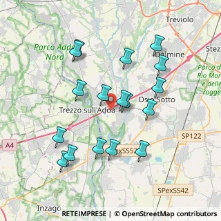 Mappa Via Dante Alighieri, 24042 Capriate San Gervasio BG, Italia (3.74176)