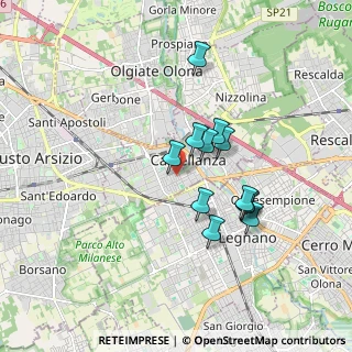 Mappa Via Camillo Cavour, 21053 Castellanza VA, Italia (1.43667)