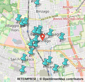 Mappa Via Piave, 20813 Bovisio-Masciago MB, Italia (1.03)