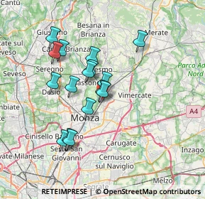 Mappa 20852 Villasanta MB, Italia (6.16)