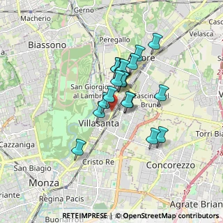 Mappa 20852 Villasanta MB, Italia (1.2585)