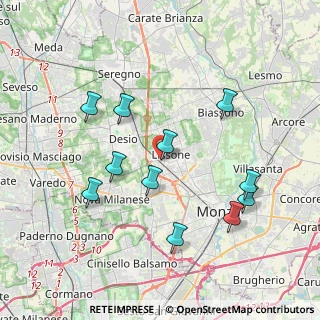Mappa Via Vincenzo Bellini, 20851 Lissone MB, Italia (3.80909)