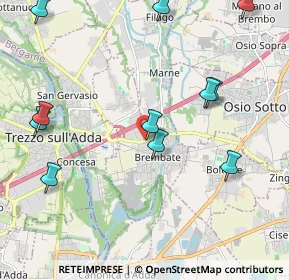 Mappa Via Grignano, 24046 Brembate BG, Italia (2.46)