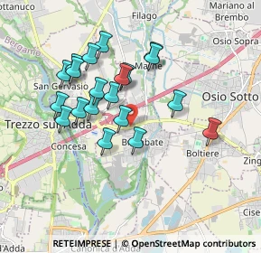 Mappa Via Grignano, 24046 Brembate BG, Italia (1.6)