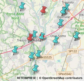 Mappa Via Grignano, 24046 Brembate BG, Italia (4.55375)