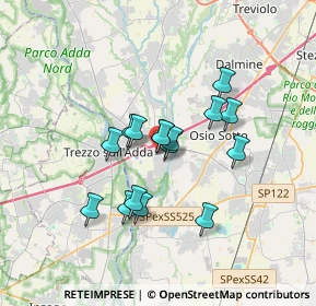Mappa Via Grignano, 24046 Brembate BG, Italia (2.585)