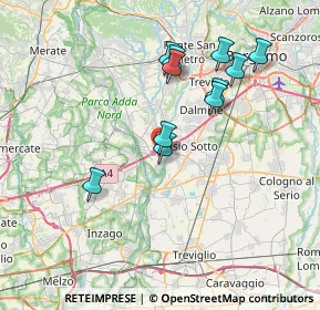Mappa Via Grignano, 24046 Brembate BG, Italia (6.78182)