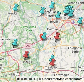 Mappa Via Grignano, 24046 Brembate BG, Italia (10.299)