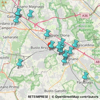 Mappa Via del Roccolo, 21052 Busto Arsizio VA, Italia (4.13938)