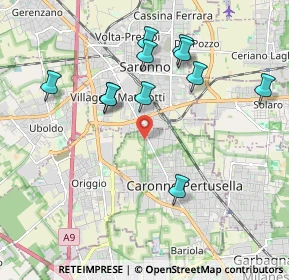 Mappa Via Europa, 21042 Caronno Pertusella VA, Italia (1.92909)