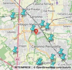 Mappa Via Europa, 21042 Caronno Pertusella VA, Italia (2.64231)