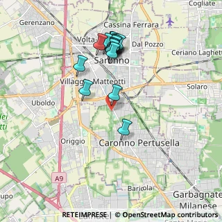 Mappa Via Europa, 21042 Caronno Pertusella VA, Italia (1.86944)