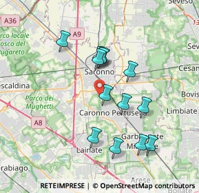 Mappa Via Europa, 21042 Caronno Pertusella VA, Italia (3.28231)