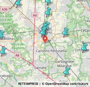 Mappa Via Europa, 21042 Caronno Pertusella VA, Italia (5.37571)
