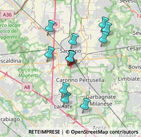 Mappa Via Europa, 21042 Caronno Pertusella VA, Italia (3.1)